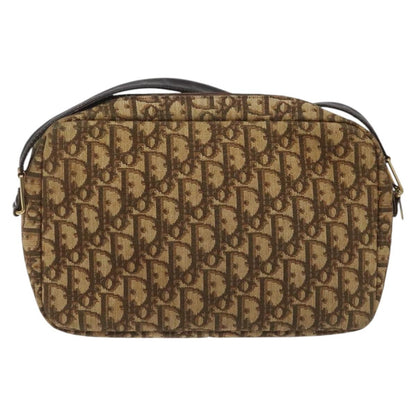 Christian Dior Vintage Trotter Shoulder Bag Canvas Brown Canvas Bag ()