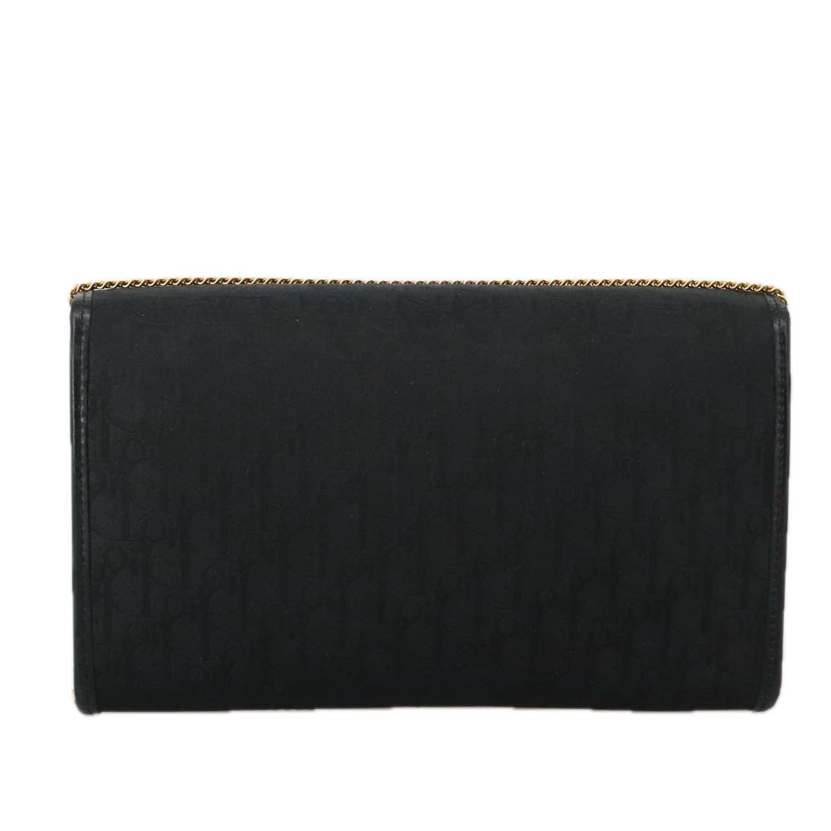 Christian Dior Vintage Trotter Crossbody Bag Canvas Black Canvas Shoulder Bag Bag ()