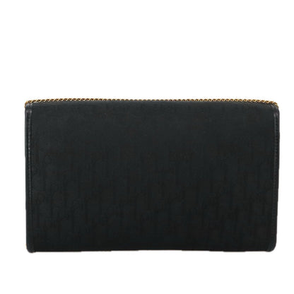 Christian Dior Vintage Trotter Crossbody Bag Canvas Black Canvas Shoulder Bag Bag ()