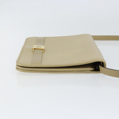 Christian Dior Vintage Shoulder Bag Leather Beige Leather Shoulder Bag Bag ()