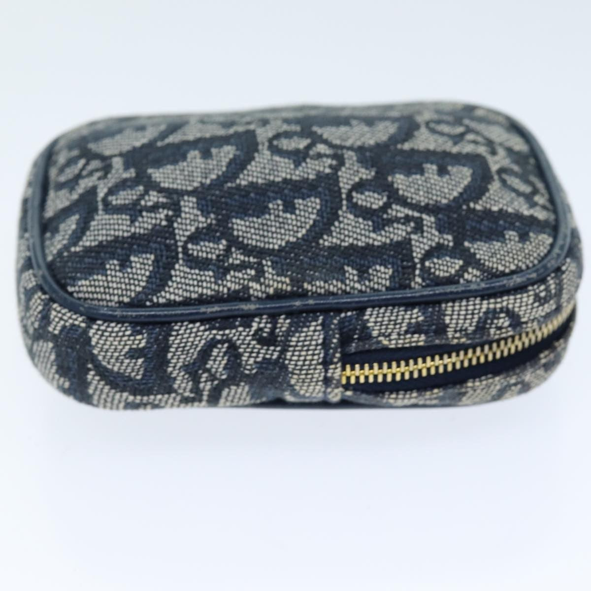 Christian Dior Vintage Trotter Pouch Canvas Navy Canvas Clutche & Pouche Bag ()