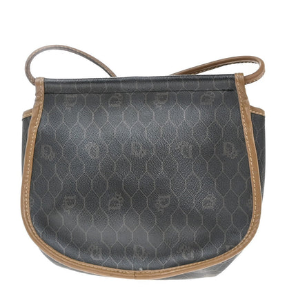 Christian Dior Vintage Honeycomb Shoulder Bag Canvas And Leather Brown Pvc Shoulder Bag Bag ()