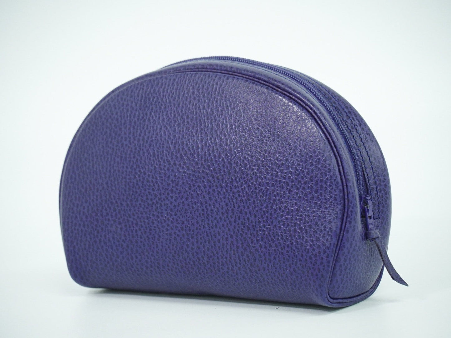 Christian Dior Vintage Zip Pochette Leather Blue Leather Clutche & Pouche Bag ()