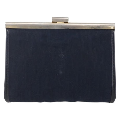 Christian Dior Vintage Trotter Pouch Canvas Navy Canvas Clutche & Pouche Bag ()