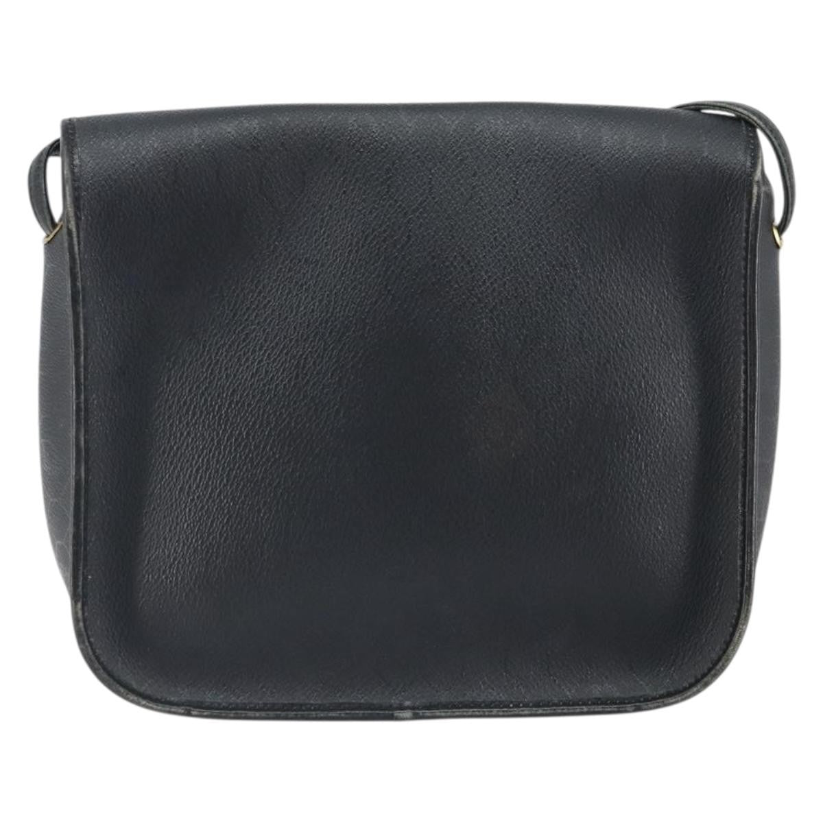 Christian Dior Vintage Honeycomb Shoulder Bag Canvas And Leather Black Canvas Shoulder Bag Bag ()