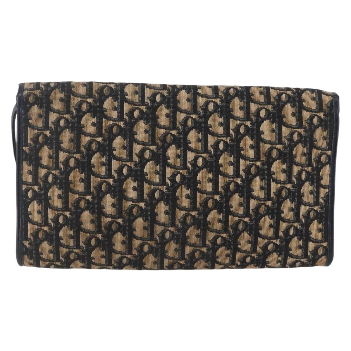 Christian Dior Vintage Trotter Flap Shoulder Bag Diorissimo Canvas Navy Canvas Shoulder Bag Bag ()