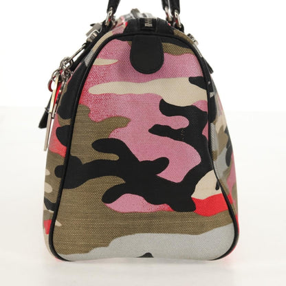 Christian Dior Polochon Satchel Limited Edition Anselm Reyle Camouflage Canvas Multicolour Canvas Travel Bag Bag ()