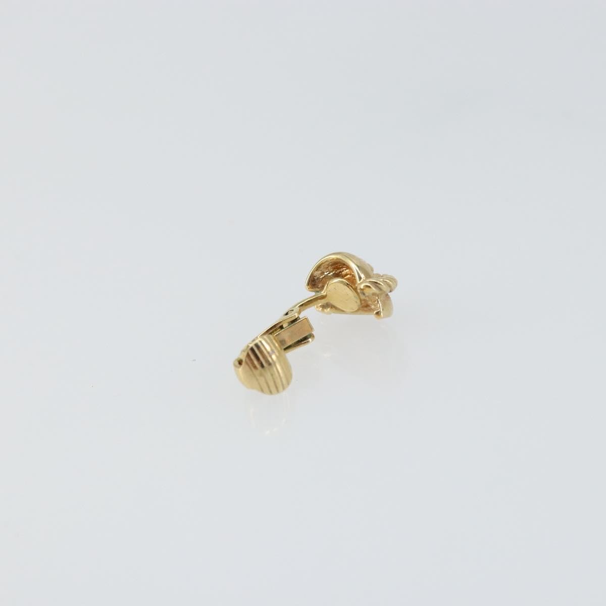 Christian Dior Vintage Clip-On Earrings Metal Gold Gold_Plated Earrings Jewelry ()