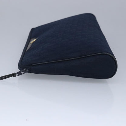 Christian Dior Vintage Trotter Pouch Canvas Navy Canvas Clutche & Pouche Bag ()