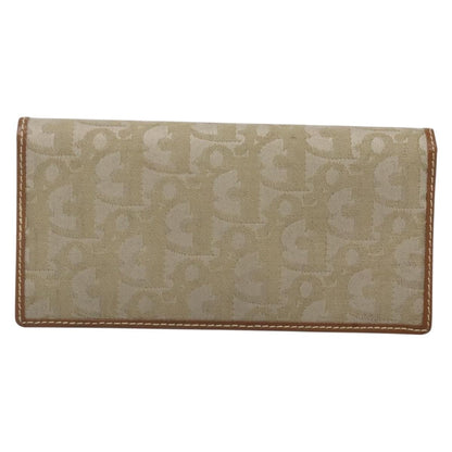 Christian Dior Trotter French Wallet Diorissimo Canvas Green Canvas Wallets Accessory ()