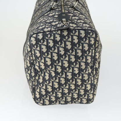 Christian Dior Vintage Trotter Boston Bag Canvas Navy Canvas Travel Bag Bag ()