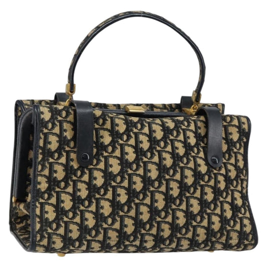 Christian Dior Vintage Trotter Handbag Canvas Navy Canvas Handbag ()