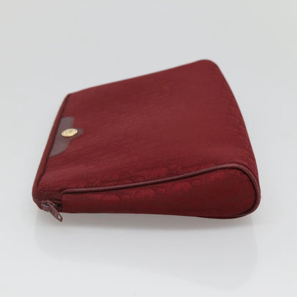 Christian Dior Trotter Pouch Canvas Red Canvas Bag ()