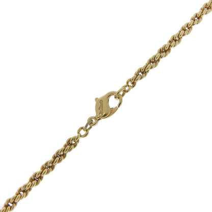 Christian Dior Vintage Circle Pendant Necklace Metal With Crystals Gold Gold_Plated Necklace Jewelry ()