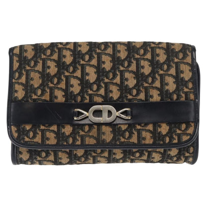 Christian Dior Vintage Cd Trotter Shoulder Bag Canvas Navy Canvas Shoulder Bag Bag ()