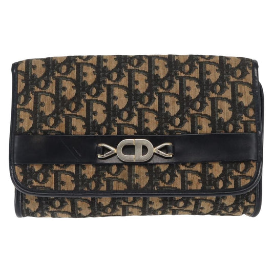 Christian Dior Vintage Cd Trotter Shoulder Bag Canvas Navy Canvas Shoulder Bag Bag ()