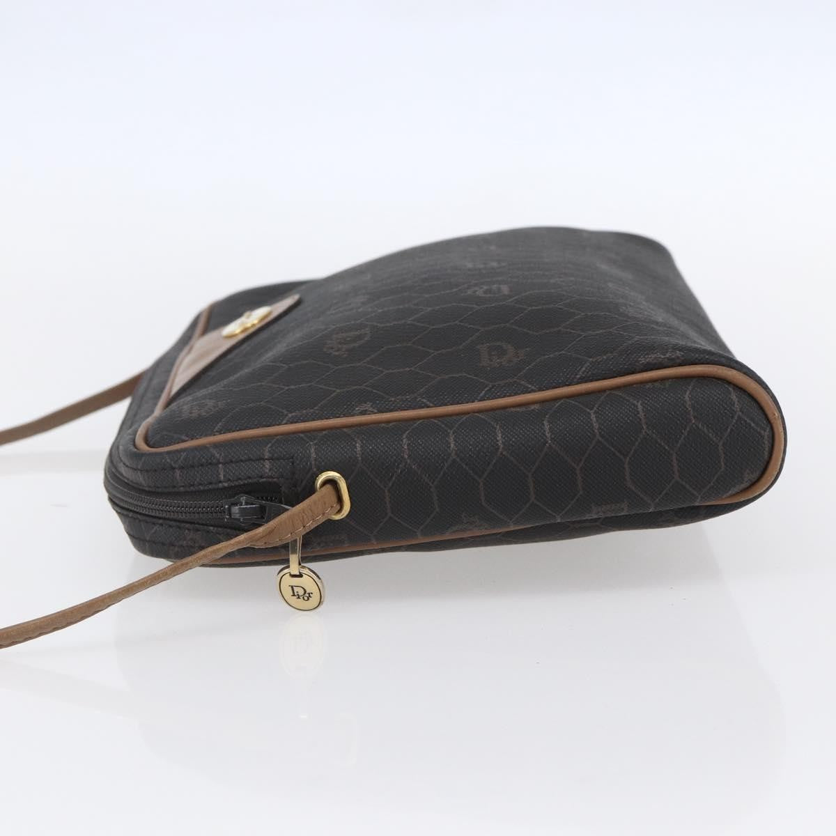 Christian Dior Vintage Honeycomb Shoulder Bag Canvas Black Canvas Shoulder Bag Bag ()