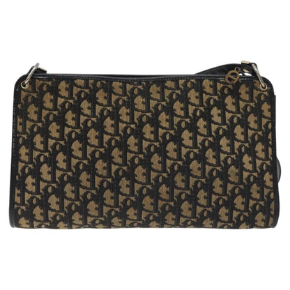 Christian Dior Vintage Trotter Shoulder Bag Canvas Navy Canvas Shoulder Bag Bag ()