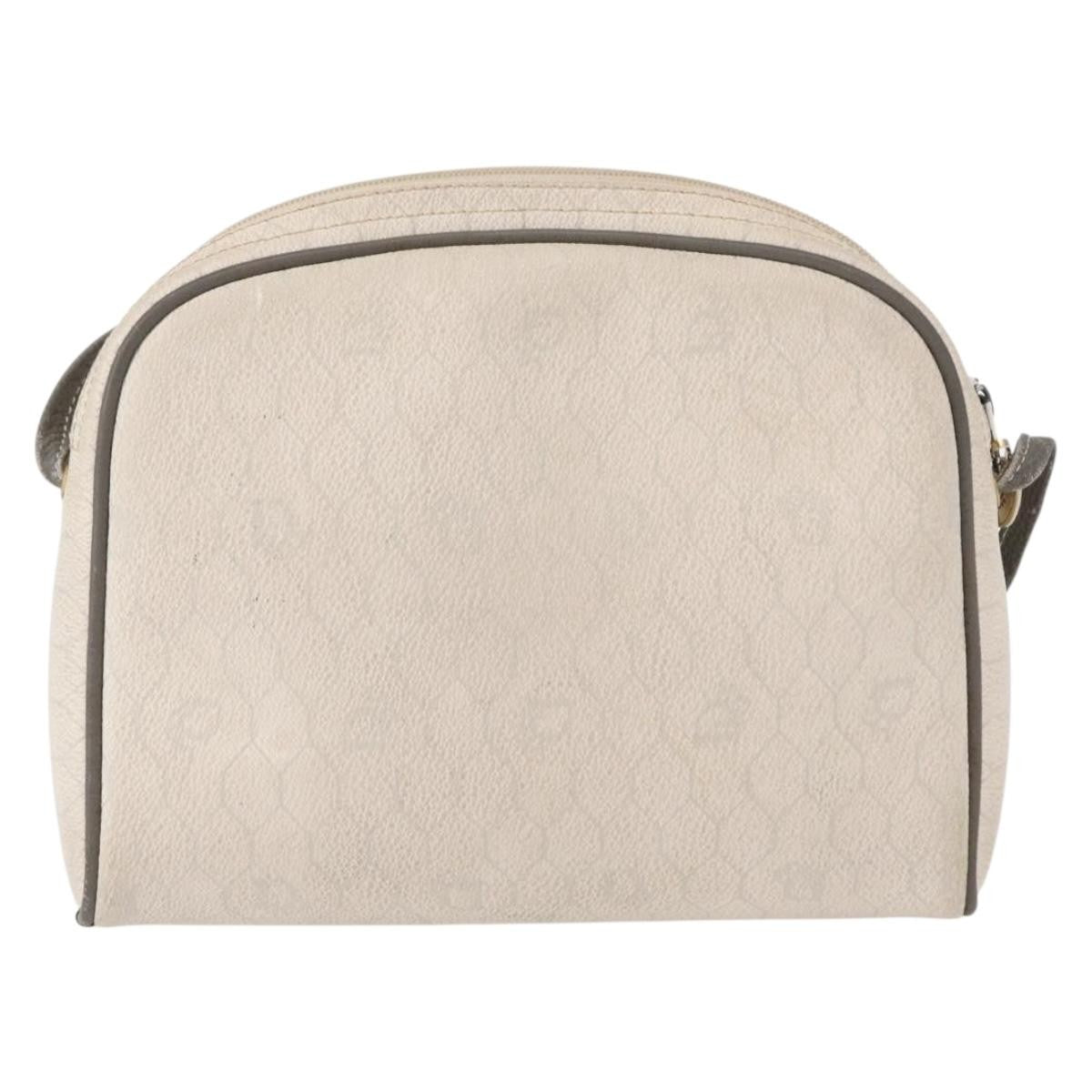 Christian Dior Vintage Honeycomb Shoulder Bag Canvas White Canvas Shoulder Bag Bag ()