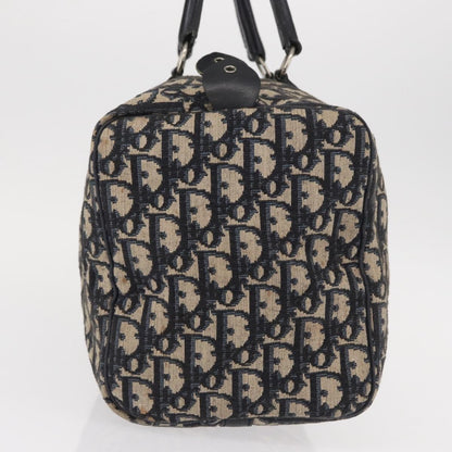 Christian Dior Vintage Trotter Boston Bag Canvas Navy Canvas Travel Bag Bag ()
