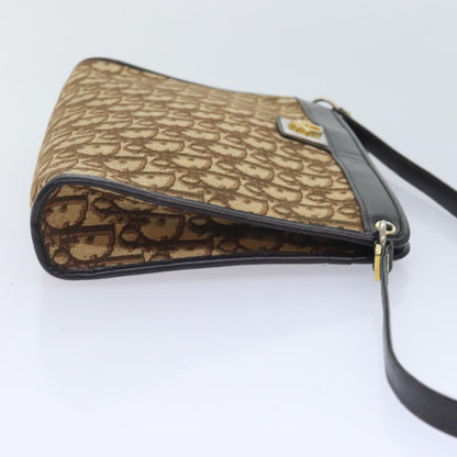 Christian Dior Vintage Trotter Shoulder Bag Canvas Brown Canvas Bag ()