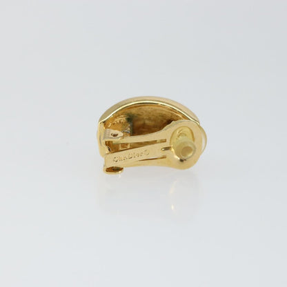 Christian Dior Vintage Clip-On Earrings Metal Gold Metal Earrings Jewelry ()