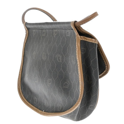 Christian Dior Vintage Honeycomb Shoulder Bag Canvas And Leather Brown Pvc Shoulder Bag Bag ()