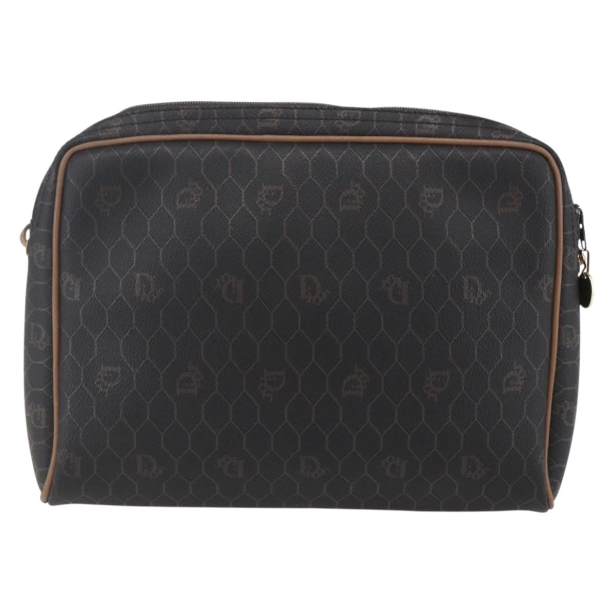 Christian Dior Vintage Honeycomb Shoulder Bag Canvas Black Canvas Shoulder Bag Bag ()