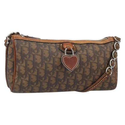 Christian Dior Trotter Shoulder Bag Canvas Brown Pvc Shoulder Bag Bag ()