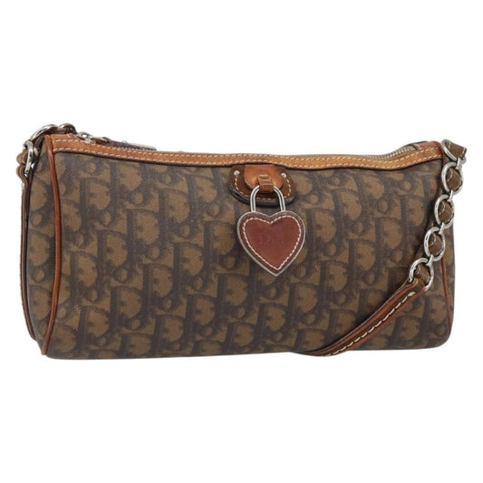 Christian Dior Trotter Shoulder Bag Canvas Brown Pvc Shoulder Bag Bag ()