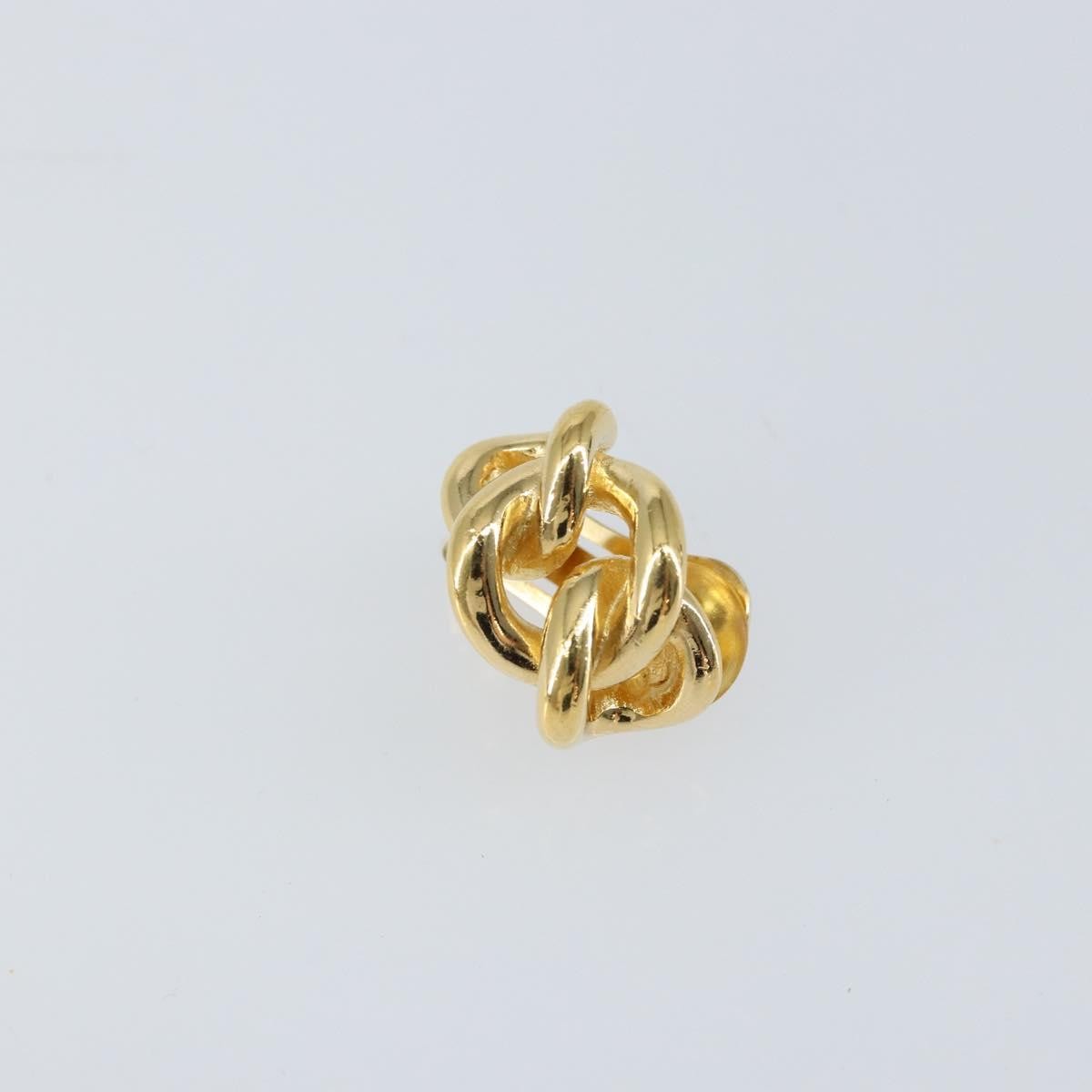 Christian Dior Vintage Clip-On Earrings Metal Gold Gold_Plated Earrings Jewelry ()