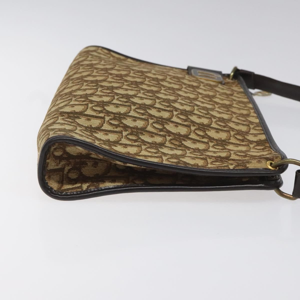 Christian Dior Vintage Trotter Shoulder Bag Canvas Brown Canvas Shoulder Bag Bag ()