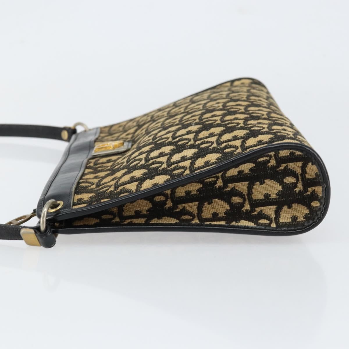 Christian Dior Vintage Trotter Shoulder Bag Canvas Navy Canvas Shoulder Bag Bag ()