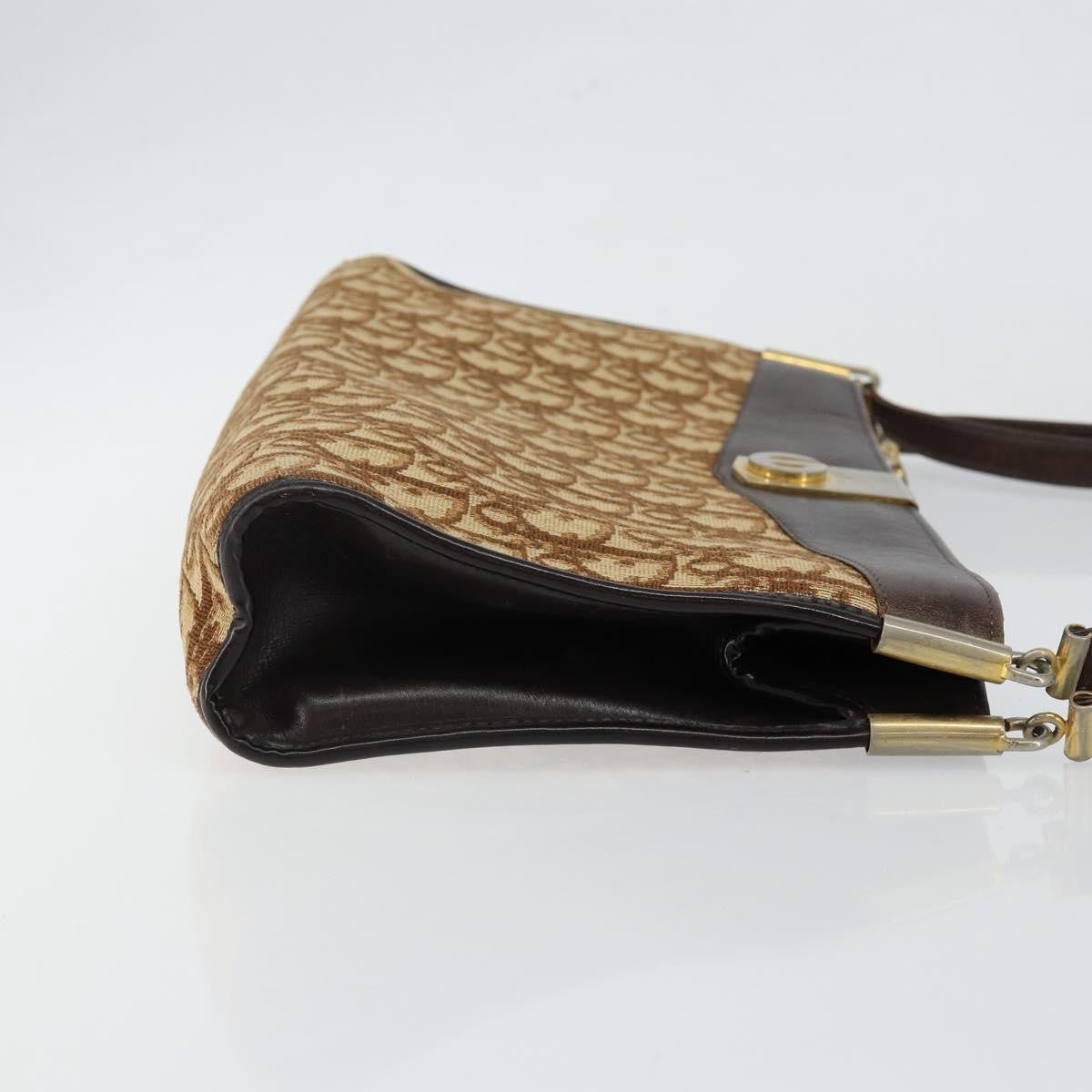 Christian Dior Vintage Trotter Shoulder Bag Canvas Brown Canvas Shoulder Bag Bag ()
