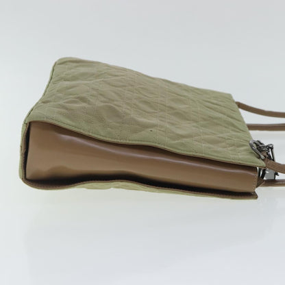 Christian Dior Vintage Tote Cannage Quilt Nylon Beige Nylon Tote Bag Bag ()