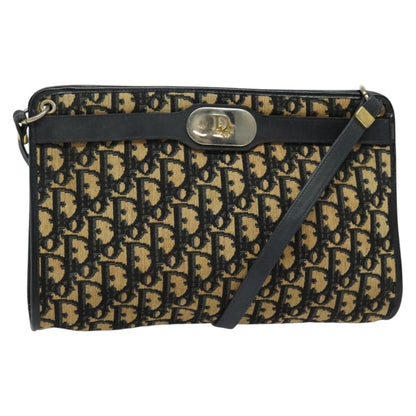 Christian Dior Vintage Trotter Crossbody Bag Canvas Brown Canvas Shoulder Bag Bag ()