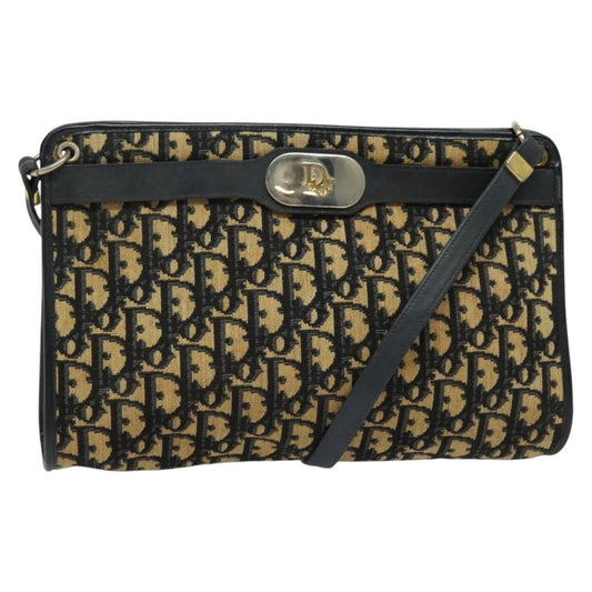 Christian Dior Vintage Trotter Crossbody Bag Canvas Brown Canvas Shoulder Bag Bag ()
