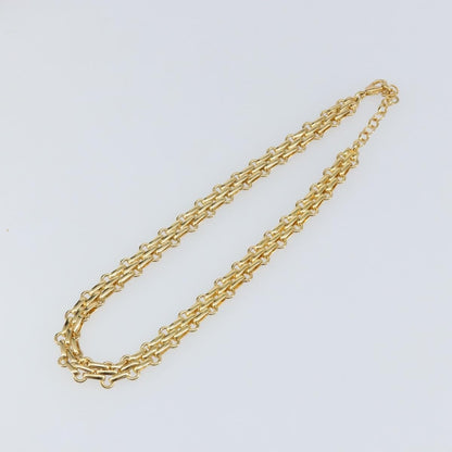 Christian Dior Vintage Cd Clasp Chain Necklace Metal Gold Metal Necklace Jewelry ()