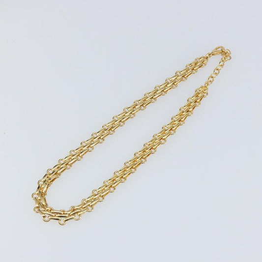 Christian Dior Vintage Cd Clasp Chain Necklace Metal Gold Metal Necklace Jewelry ()