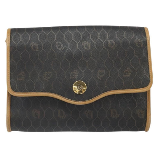 Christian Dior Vintage Honeycomb Shoulder Bag Canvas Black Canvas Shoulder Bag Bag ()