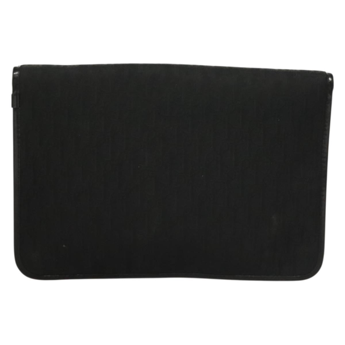 Christian Dior Vintage Trotter Pouch Diorissimo Canvas Black Canvas Clutche & Pouche Bag ()