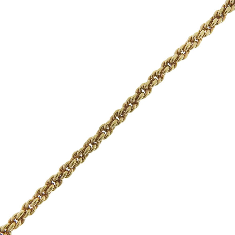 Christian Dior Vintage Circle Pendant Necklace Metal With Crystals Gold Gold_Plated Necklace Jewelry ()
