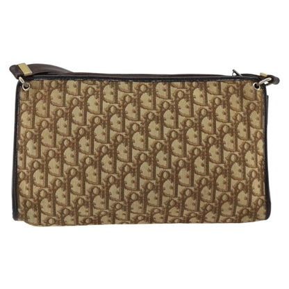 Christian Dior Vintage Trotter Shoulder Bag Canvas Beige Canvas Shoulder Bag Bag ()