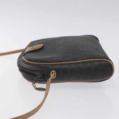 Christian Dior Vintage Honeycomb Shoulder Bag Canvas Black Canvas Bag ()