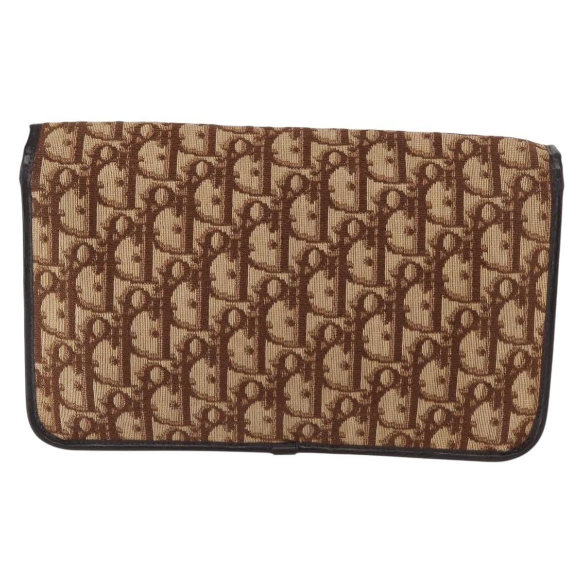 Christian Dior Vintage Trotter Shoulder Bag Canvas Beige Canvas Shoulder Bag Bag ()