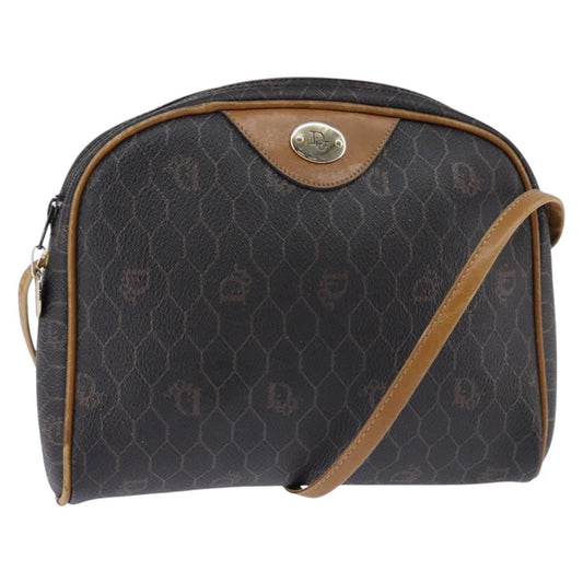 Christian Dior Vintage Honeycomb Shoulder Bag Canvas Black Canvas Bag ()