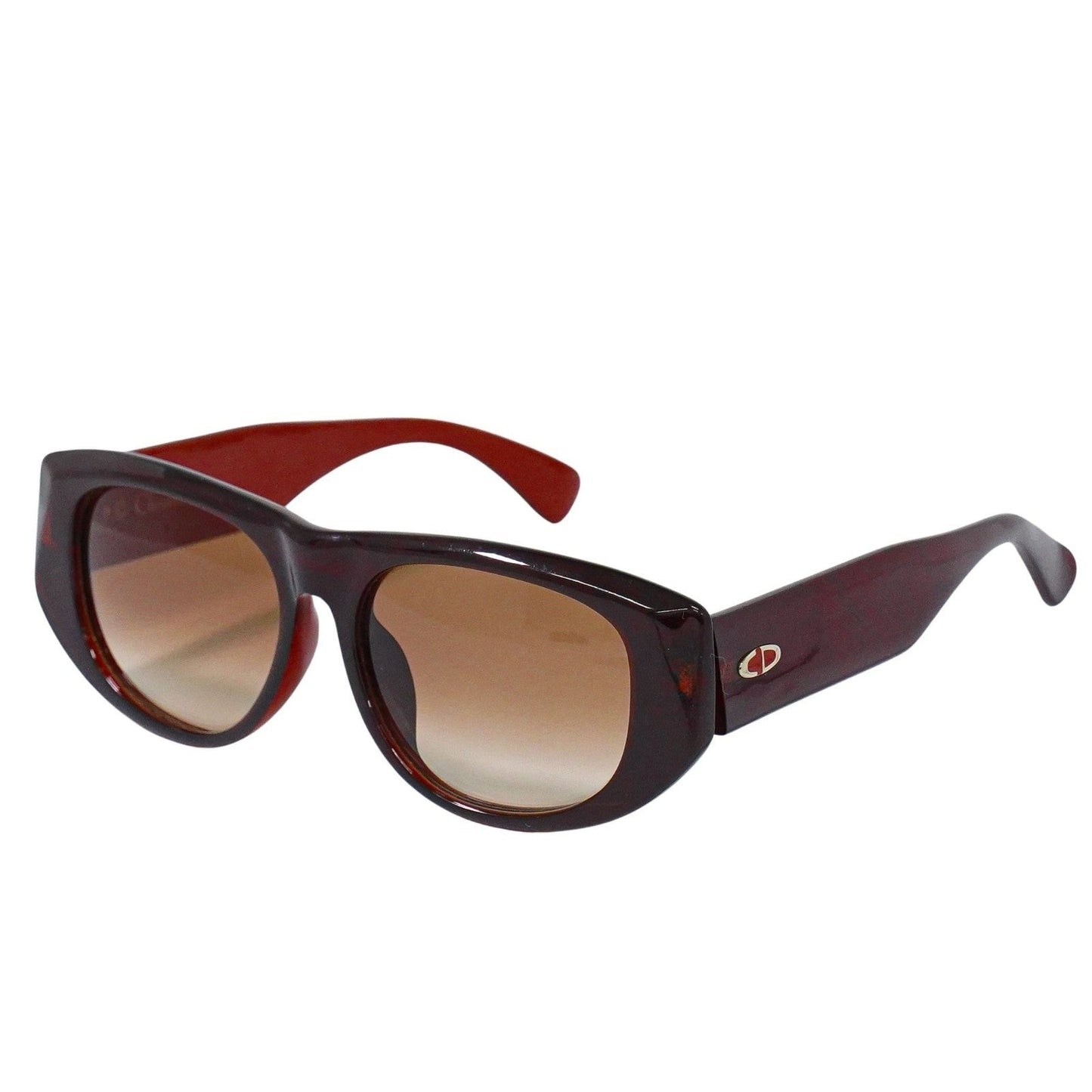 Christian Dior Logo Cd Sunglasses Plastic Red Plastic Sunglasse Accessory ()