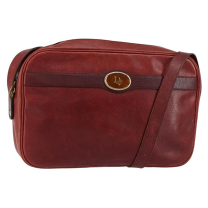 Christian Dior Vintage Shoulder Bag Leather Red Leather Shoulder Bag Bag ()