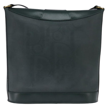 Christian Dior Vintage Trotter Crossbody Bag Canvas Green Canvas Shoulder Bag Bag ()