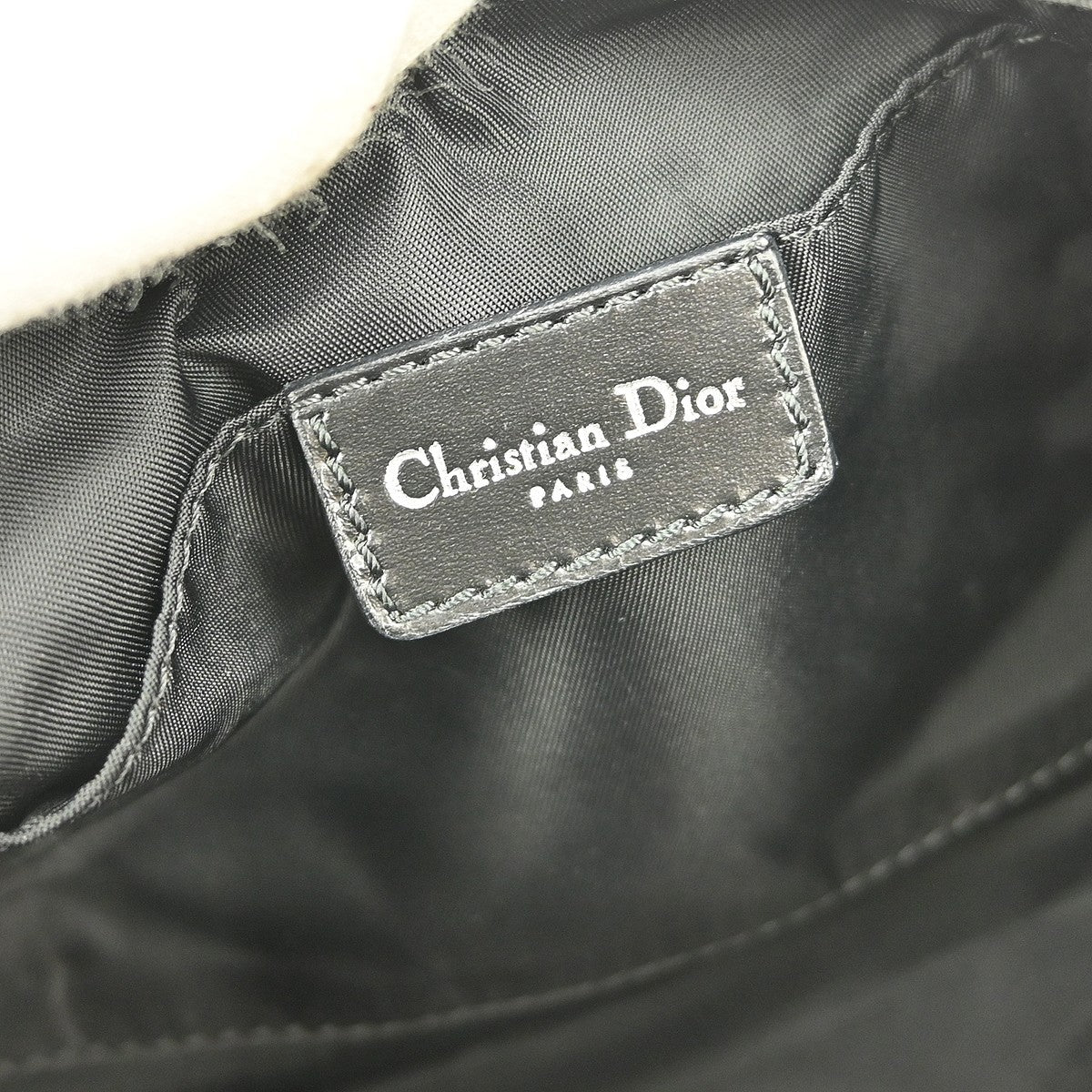 Christian Dior Vintage Trotter Handbag Canvas Black Canvas Handbag ()